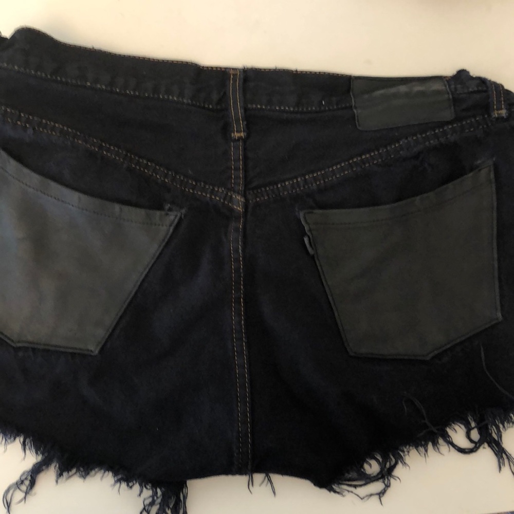 Reformation reworked cut off denim shorts shorts - Picture 3 of 3